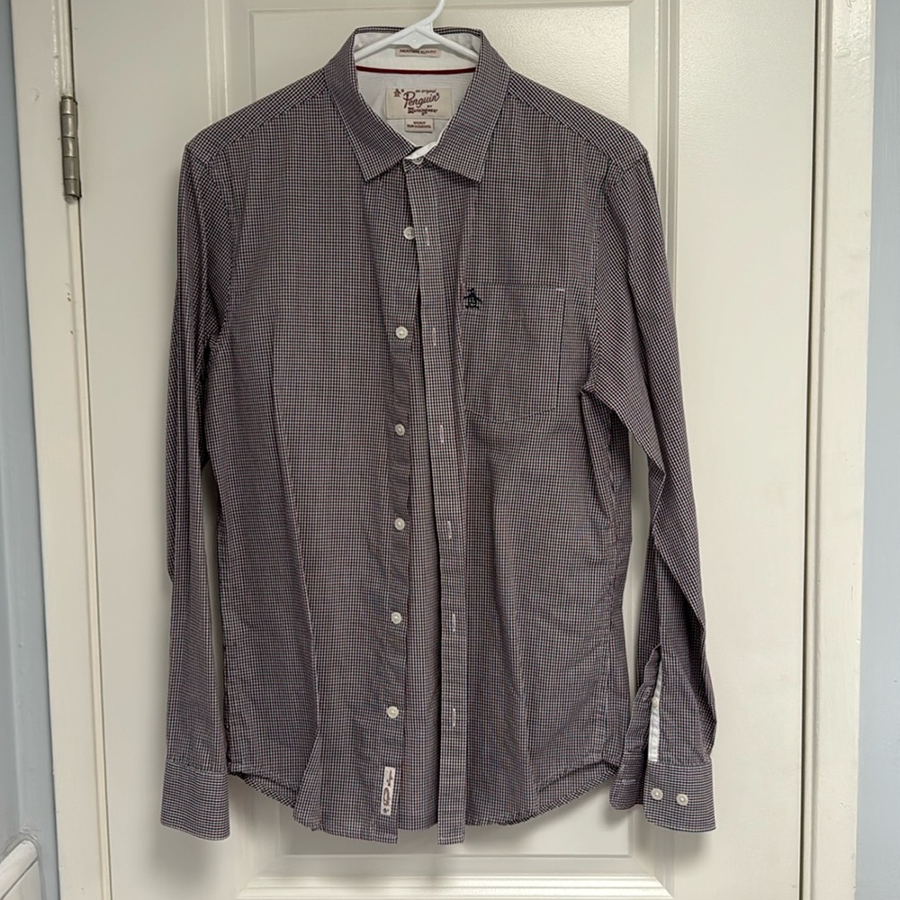 Penguin button down shirt - vintage slim fit - small